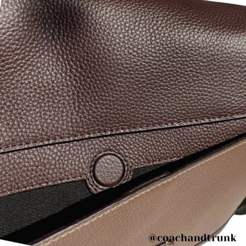 COACH Leather Hudson Tobacco and Mahogany Messenger / Laptop Bag NWT - Picture 11 of 11